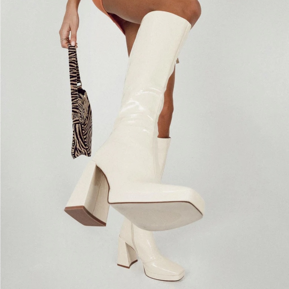Montgomery Boot Cream Croc